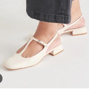 Dolce Vita Cream Slingback Heels